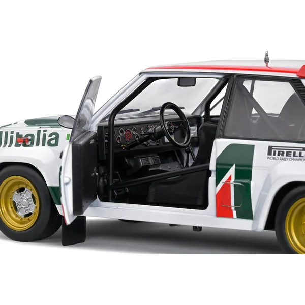 1/18 VOITURE FIAT 131 ABARTH WHITE 3 ALEN -KIVIMAKI RALLYE MONTECARLO 1979