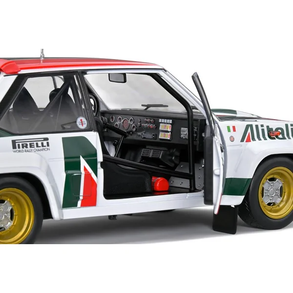 1/18 VOITURE FIAT 131 ABARTH WHITE 3 ALEN -KIVIMAKI RALLYE MONTECARLO 1979