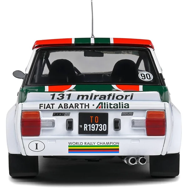 1/18 VOITURE FIAT 131 ABARTH WHITE 3 ALEN -KIVIMAKI RALLYE MONTECARLO 1979