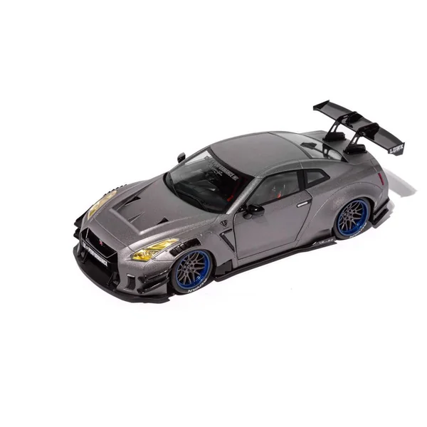 1/18 VOITURE NISSAN GT-R R35 LIBERTY WALK BODY KIT 2.0 ARGENT 2023