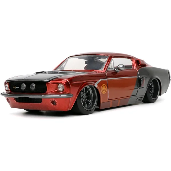 1/24 MARVEL - VOITURE FORD MUSTANG SHELBY GT500 W - STAR LORD FIGURE RED 1967