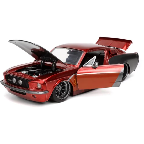1/24 MARVEL - VOITURE FORD MUSTANG SHELBY GT500 W - STAR LORD FIGURE RED 1967