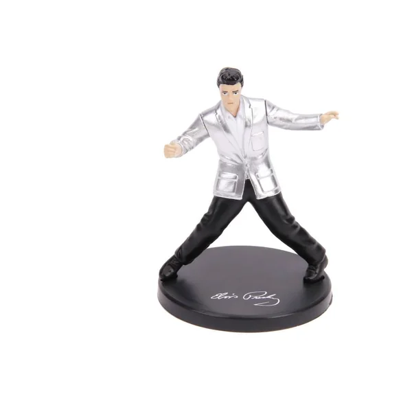 1/24 VOITURE - CADILLAC ELDORADO W -DANCING ELVIS FIGURE PURPLE HOLLYWOOD RIDES 1956