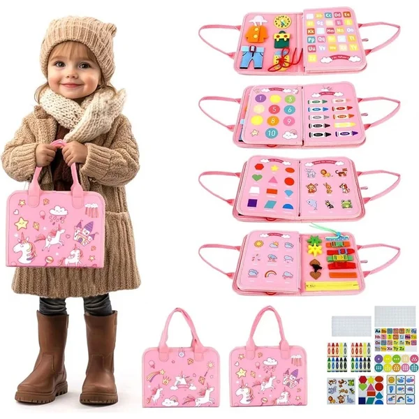 2Kids Toys Livre sensoriel occupé Licorne 3