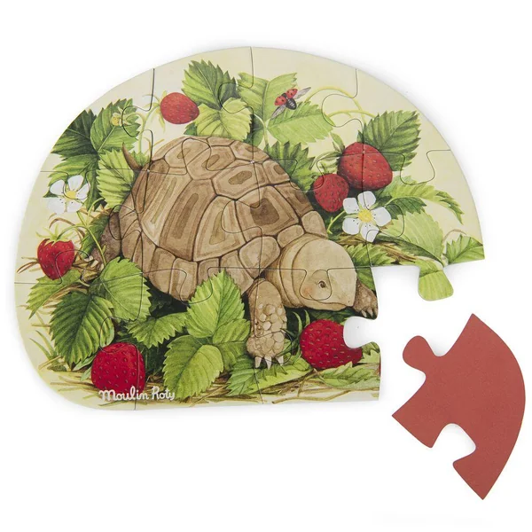 4 MINI PUZZLES DES ANIMAUX (4X12 PIECES) LE JARDIN DU MOULIN
