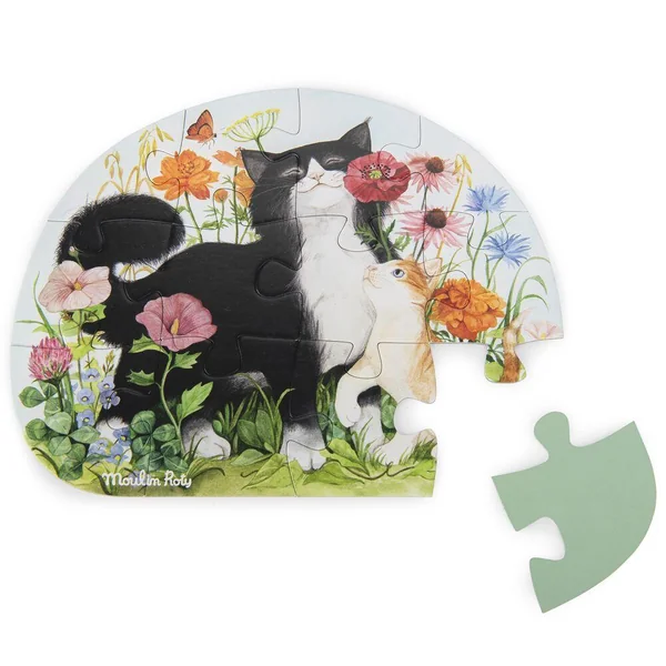 4 MINI PUZZLES DES ANIMAUX (4X12 PIECES) LE JARDIN DU MOULIN