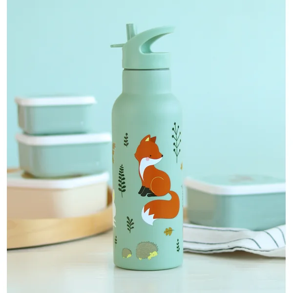 A Little Lovely Company - bouteille en acier inoxydable, 500 ml - amis de la forêt