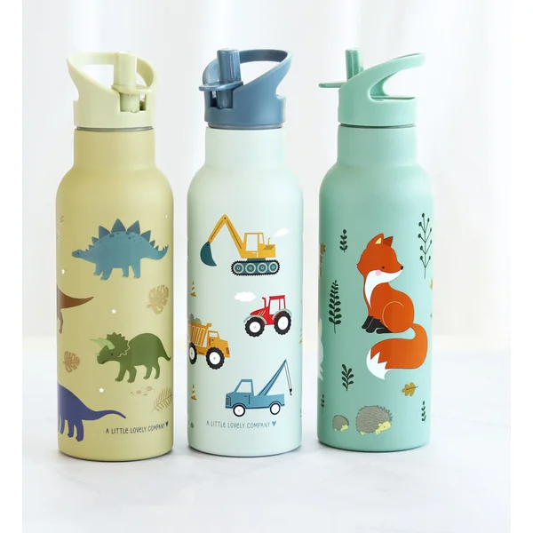 A Little Lovely Company - bouteille en acier inoxydable, 500 ml - amis de la forêt