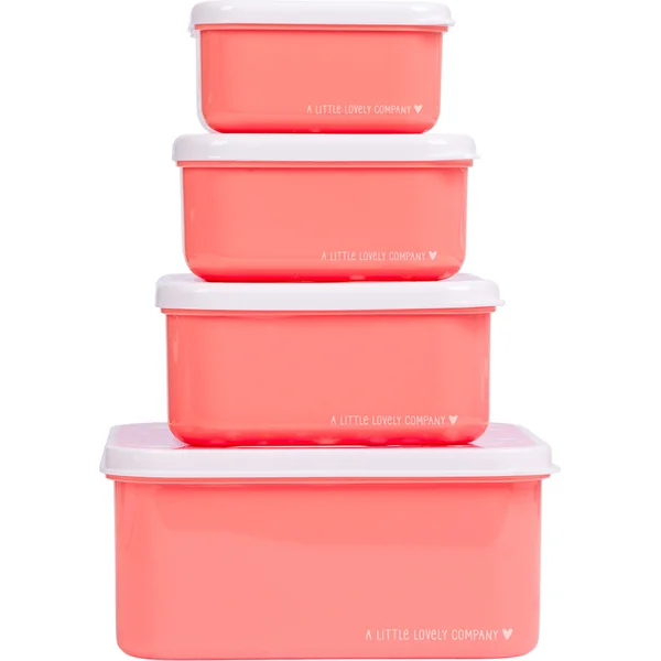 A Little Lovely Company - ensemble de quatre boîtes à lunch - amusement