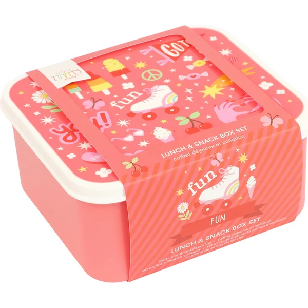 A Little Lovely Company - ensemble de quatre boîtes à lunch - amusement