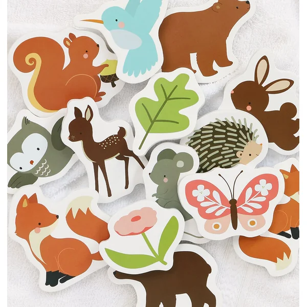 A Little Lovely Company - jouets en mousse pour le bain - amis de la forêt