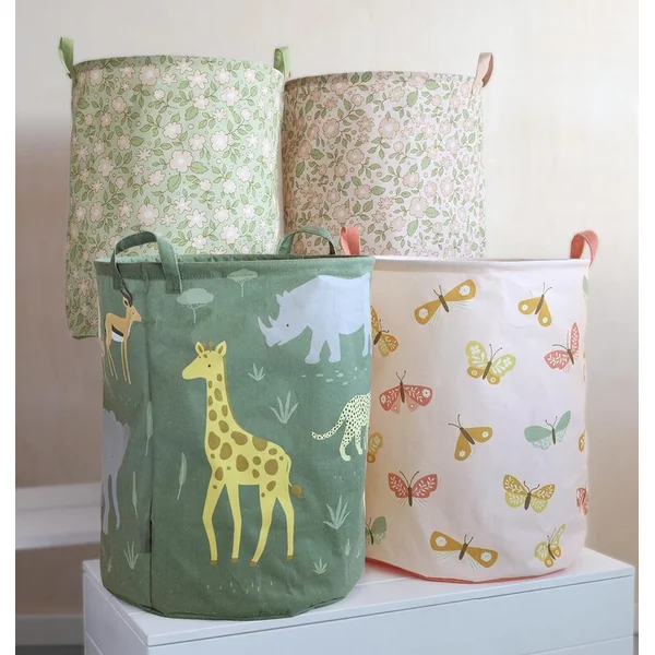 A Little Lovely Company - panier de rangement pour jouets - animaux de la savane