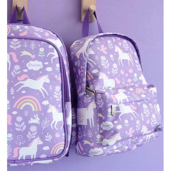 A Little Lovely Company - petit sac à dos pour enfants - licornes et arc-en-ciel