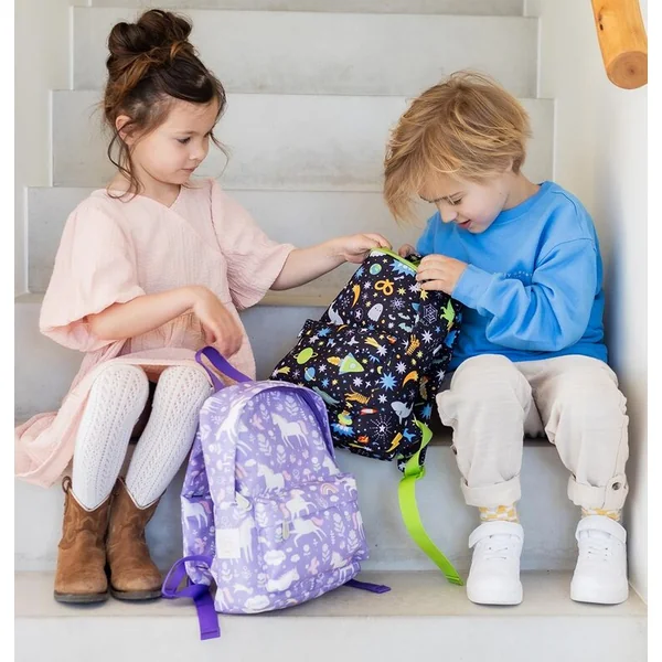 A Little Lovely Company - petit sac à dos pour enfants - licornes et arc-en-ciel