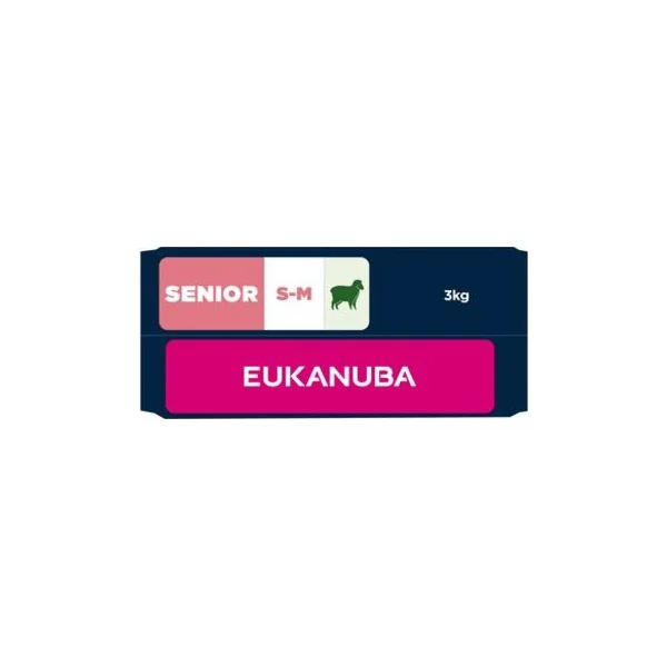 Aliment EUKANUBA Senior Small and Medium riche en agneau 3 kg