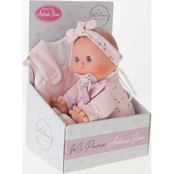 Antonio Juan 83104 Ma première poupée avec kangourou - bébé avec corps en tissu doux - 36 cm