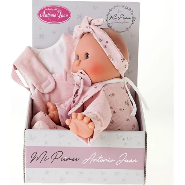 Antonio Juan 83104 Ma première poupée avec kangourou - bébé avec corps en tissu doux - 36 cm
