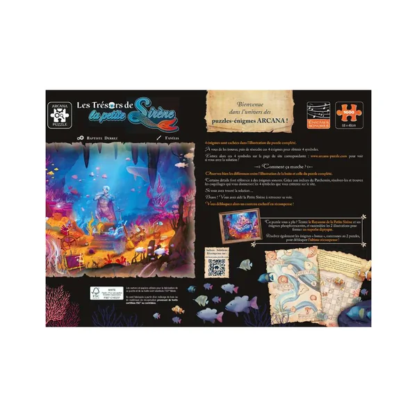 Arcana Puzzle 1000 pièces : Les Trésors de La Petite Sirène