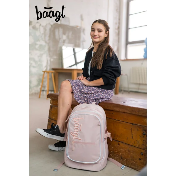 BAAGL ENSEMBLE 3 Core Creamy: sac à dos, trousse, pochette