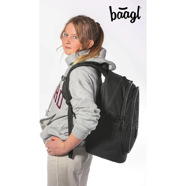 BAAGL ENSEMBLE 3 Core Uni noir : sac à dos, trousse, pochette