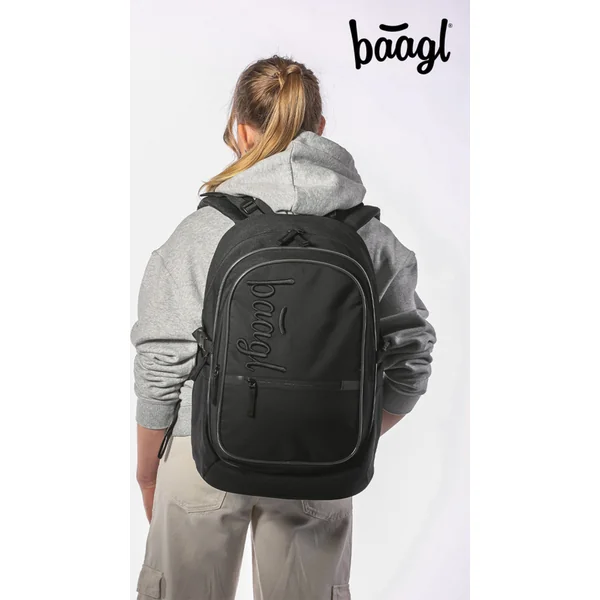 BAAGL ENSEMBLE 3 Core Uni noir : sac à dos, trousse, pochette