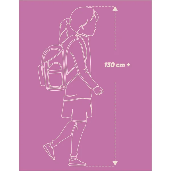 BAAGL ENSEMBLE 3 Skate Max Creamy: sac à dos, trousse, pochette