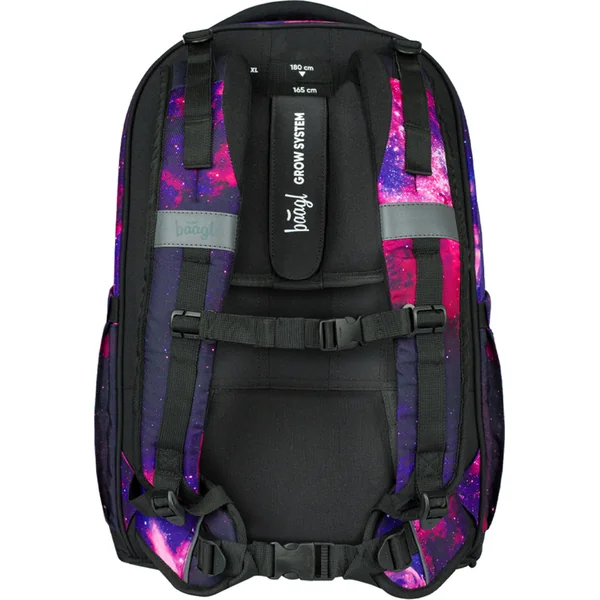 BAAGL ENSEMBLE 3 Skate Max Galaxy: sac à dos, trousse, pochette