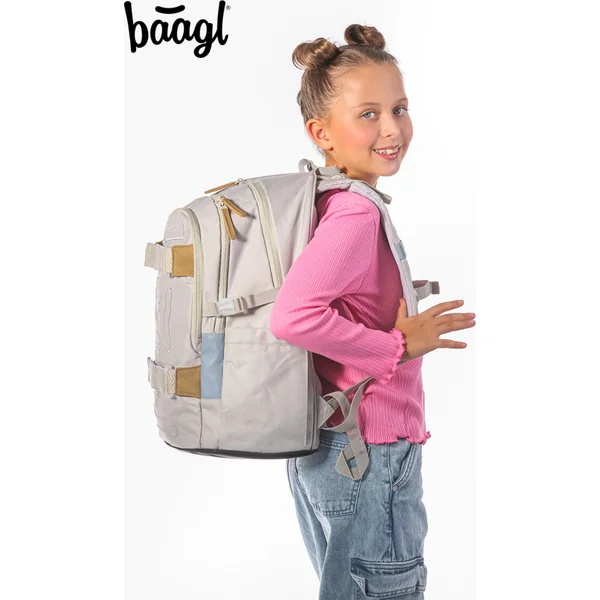 BAAGL ENSEMBLE 3 Skate Mist: sac à dos, trousse, sac de sport