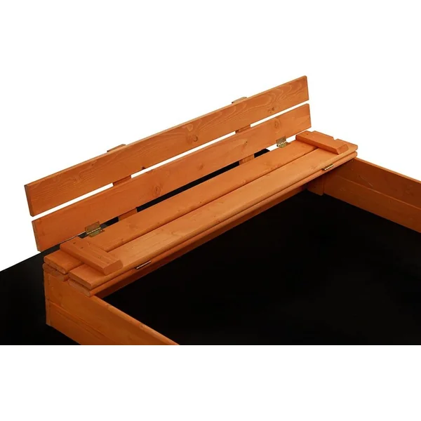 Bac à sable en bois pour enfants avec couvercle et bancs Baby Mix 120x120 cm