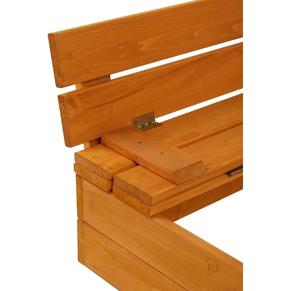 Bac à sable en bois pour enfants avec couvercle et bancs Baby Mix 120x120 cm