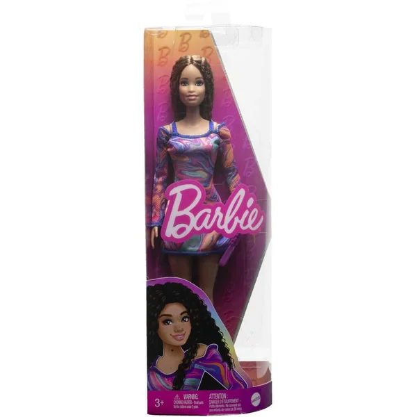 BARBIE - POUPEE FASHIONISTAS ROBE MULTICOLORE