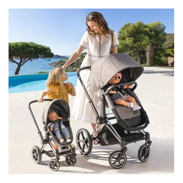 BB36 -42 - LANDAU CYBEX PRIAM 3 EN 1 - POUR POUPON 36 ET 42CM - COROLLE ACCESSOIRES
