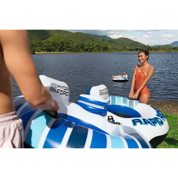 Bestway 43113 Bouée/chaise gonflable pour 2 personnes Rapid Rider, 251 x 132 cm