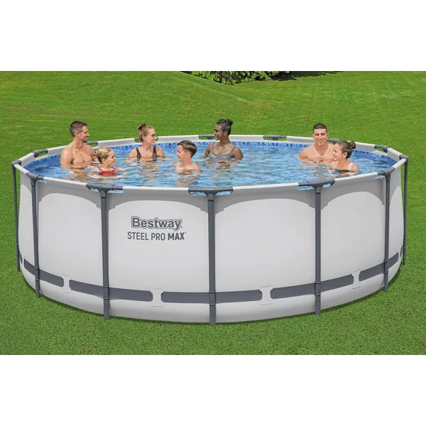 Bestway 5612X Piscine Steel Pro MAX avec structure métallique 427 cm x 122 cm avec accessoires