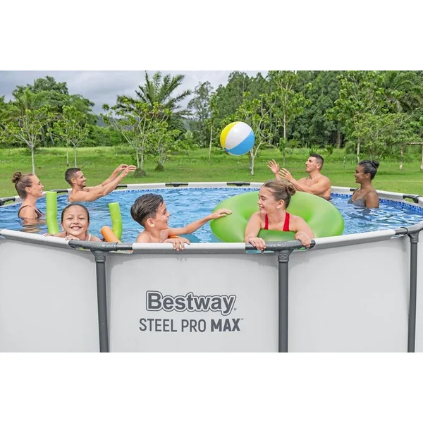 Bestway 5612X Piscine Steel Pro MAX avec structure métallique 427 cm x 122 cm avec accessoires