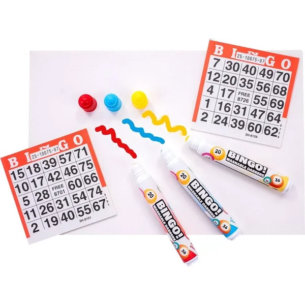 Bingo - Lot de 3 Tampons Marqueurs à points Lavables