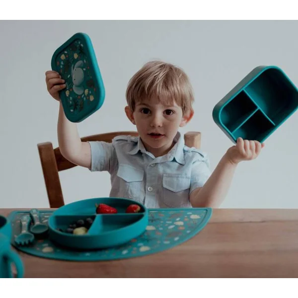 BOITE A LUNCH EN SILICONE CONFORME A LA NORME LFGB CHEWY L'ELEPHANT