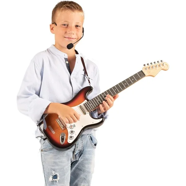 Bontempi Rock On – Guitare électronique avec microphone et sangle, 67 cm
