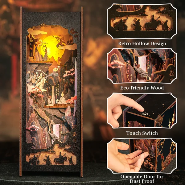 BOOK NOOK KIT – DIY – La Légende de Wukong – 89pc + Eclairage LED