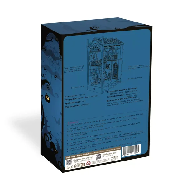 Book Nook - Magic Market avec mouvement et musique - 290 pièces