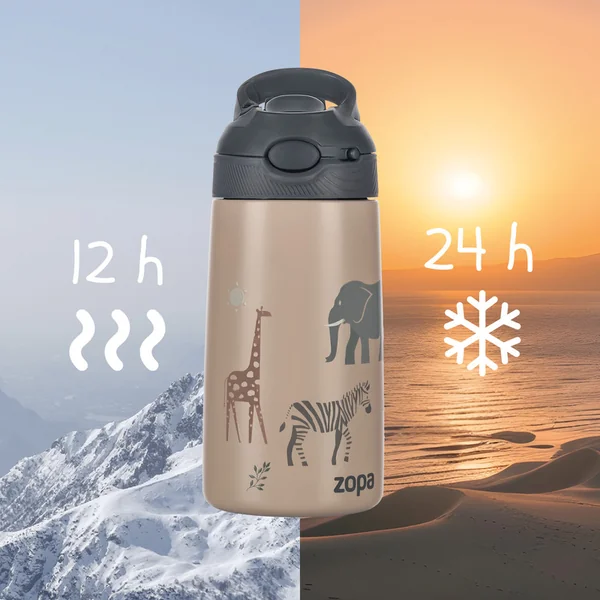 Bouteille isotherme pour boisson Sport 400 ml, Montagnes
