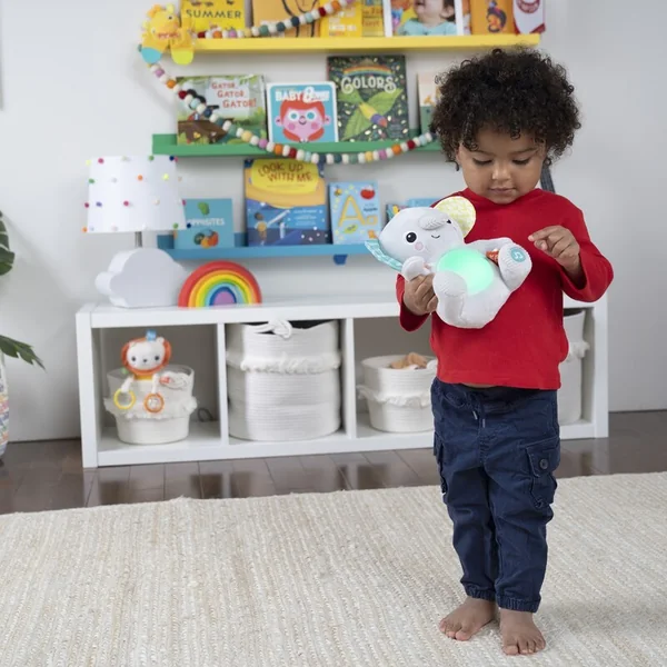 BRIGHT STARTS Jouet en peluche musical lumineux Hug-a-bye Baby™ éléphant 0m+