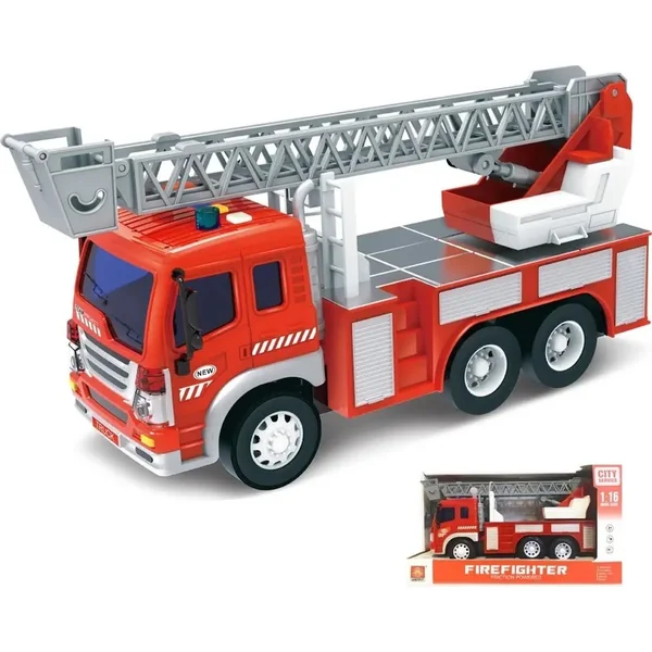 Camion de pompiers avec échelle et effets 28 cm - emballage tchèque