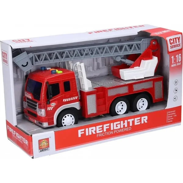 Camion de pompiers avec échelle et effets 28 cm - emballage tchèque
