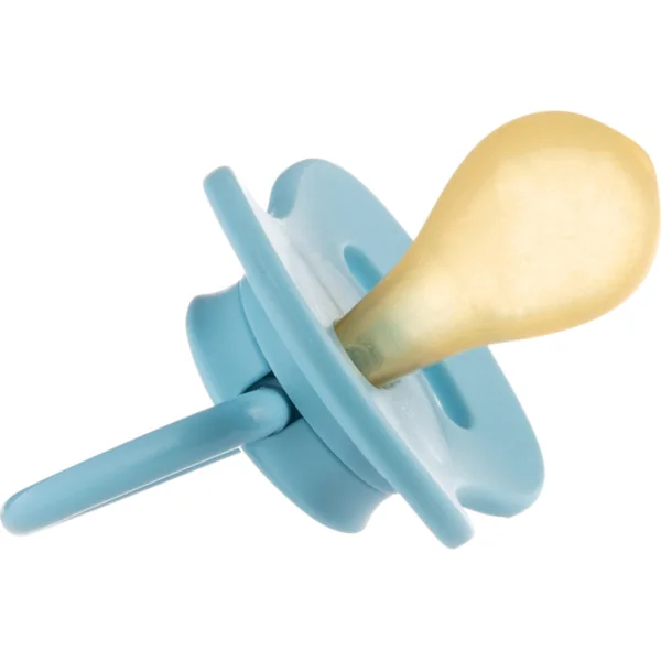 CANPOL BABIES Sucette en caoutchouc avec embout rond Nude 6-18m bleu