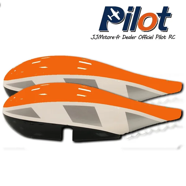 Capot de roue Extra 330SC 88" 92" Pilot RC - Orange checker