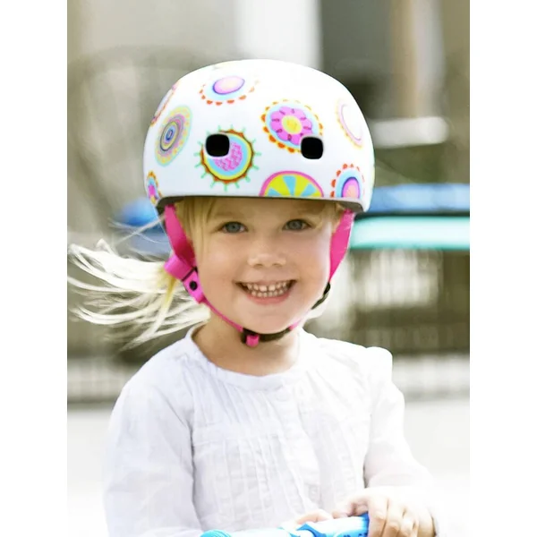 CASQUE DOODLE DOTS - BOUCLE MAGNETIQUE - LUMIERE LED INTEGREE - TAILLE S