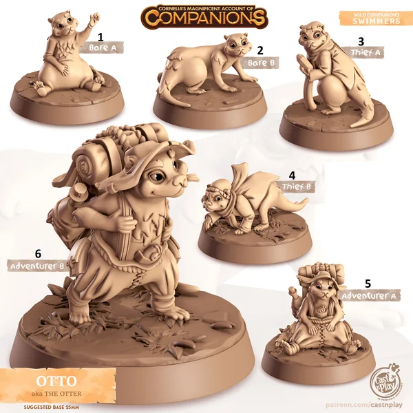 Cast n Play - Les Compagnons de Cornelias - Aquatiques - Loutre