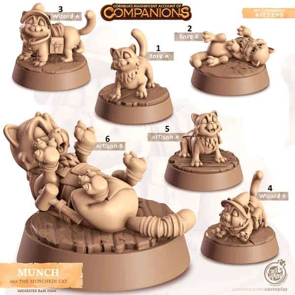 Cast n Play - Les Compagnons de Cornelias - Chats - Munch