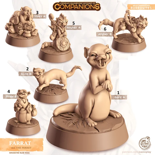 Cast n Play - Les Compagnons de Cornelias - Creuseurs - Furet